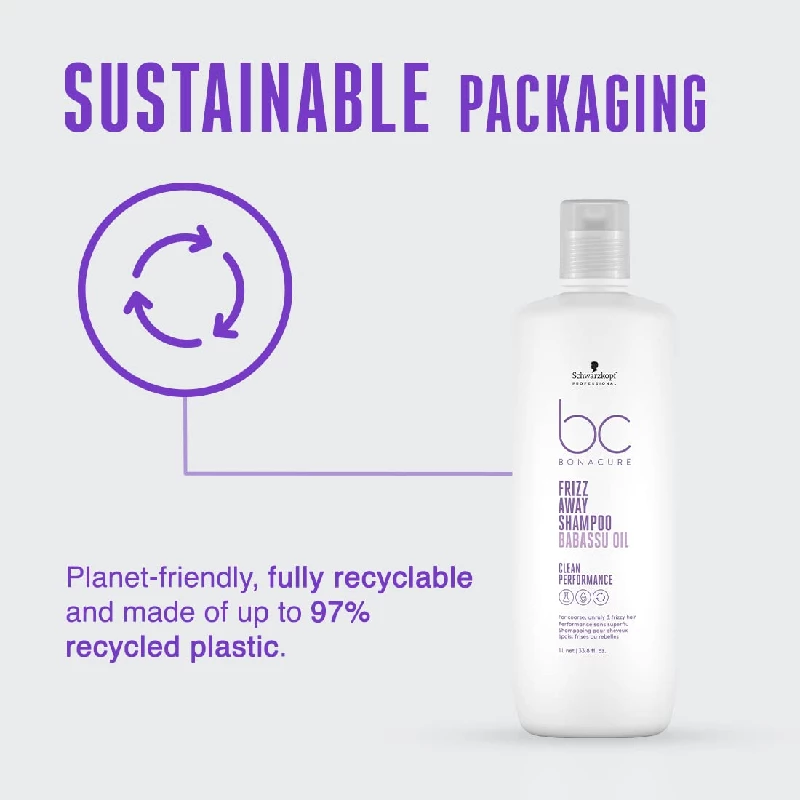 Schwarzkopf Professional Bonacure Frizz Away Shampoo with Babassu Oil, 1 L-7.webp